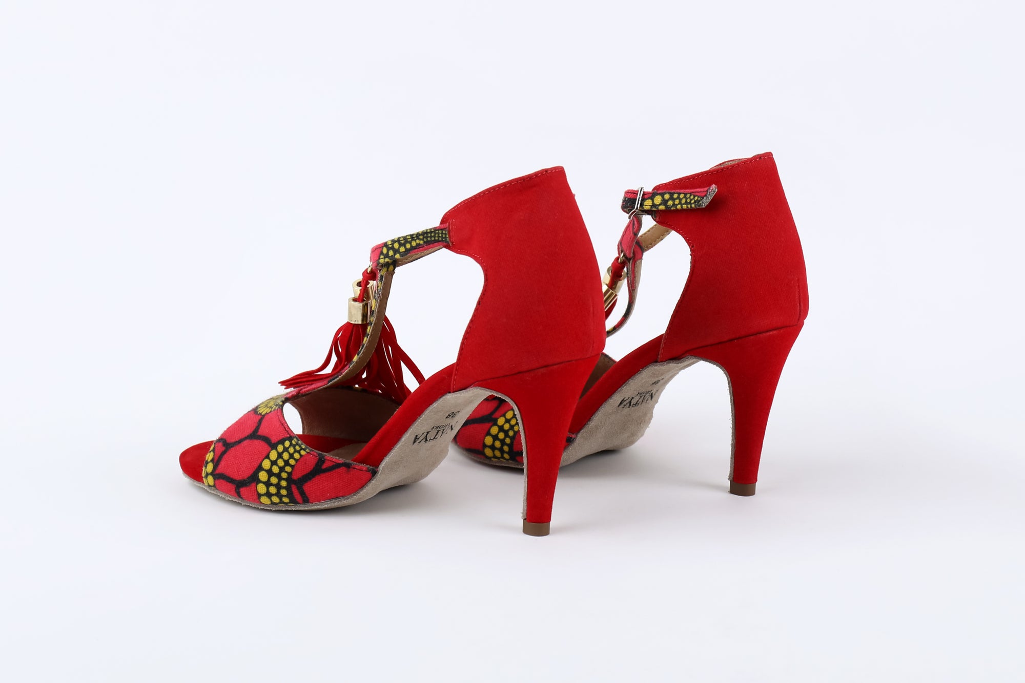 Red Kizomba Dance Heels - AYANA | Natya Shoes