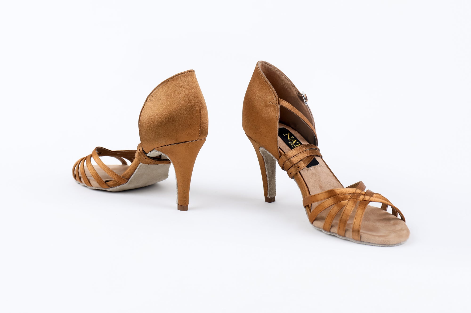 Professional Bronze Latin Dance Heels - MIA | Natya Shoes