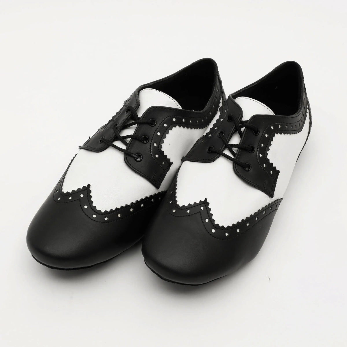TWINS Black & White Latin Dance Shoes – view 2