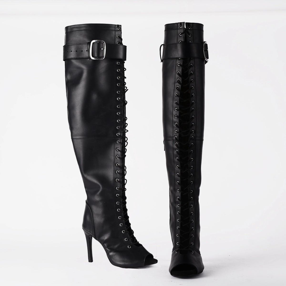 AARYA Open-Toe Over-the-Knee Boots – view 4