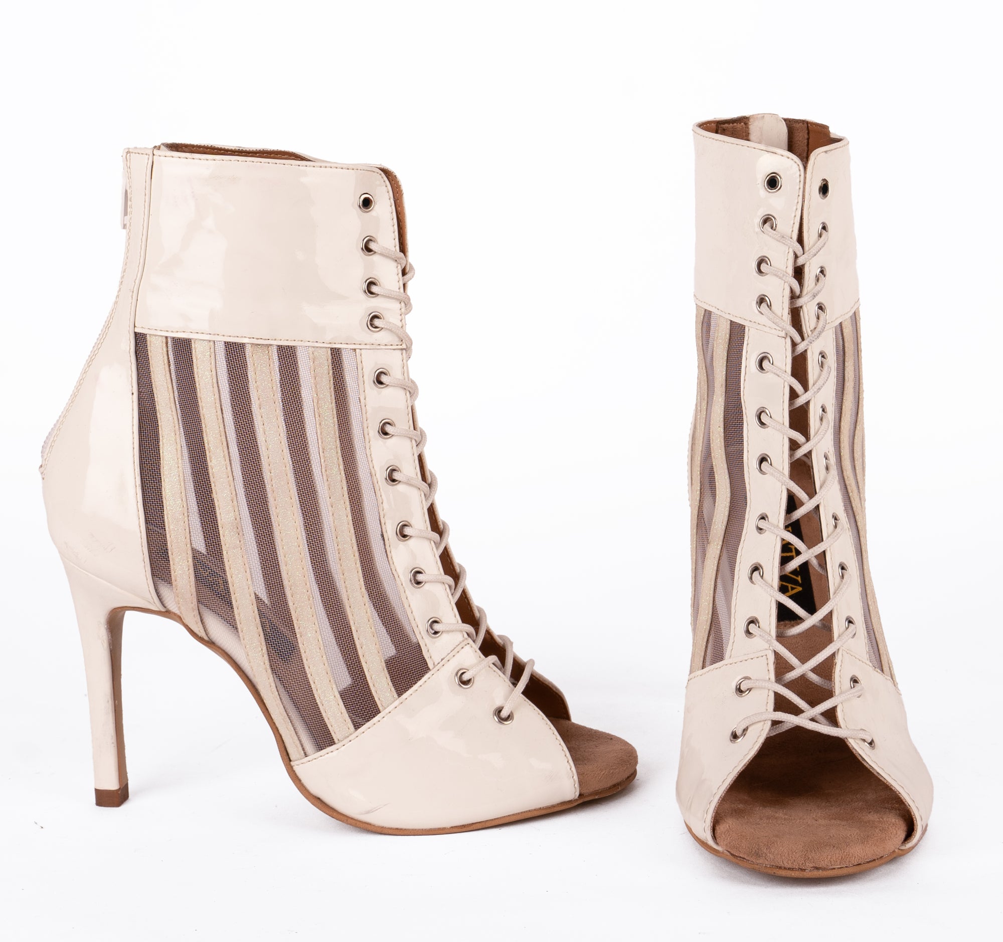 Fully Adjustable Lace-up Booties - NATALIA | Natya Shoes