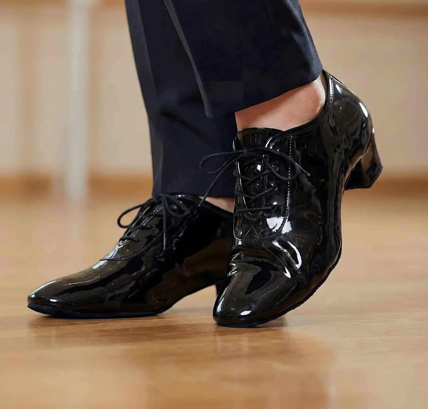 Unisex Black (glossy) Mambo Shoes – BLAZE | Natya Shoes Natya Shoes