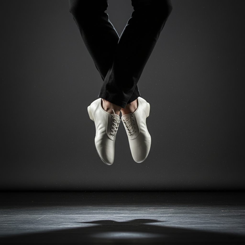 White Practice Dance Shoes - Jasper | Natya Shoes