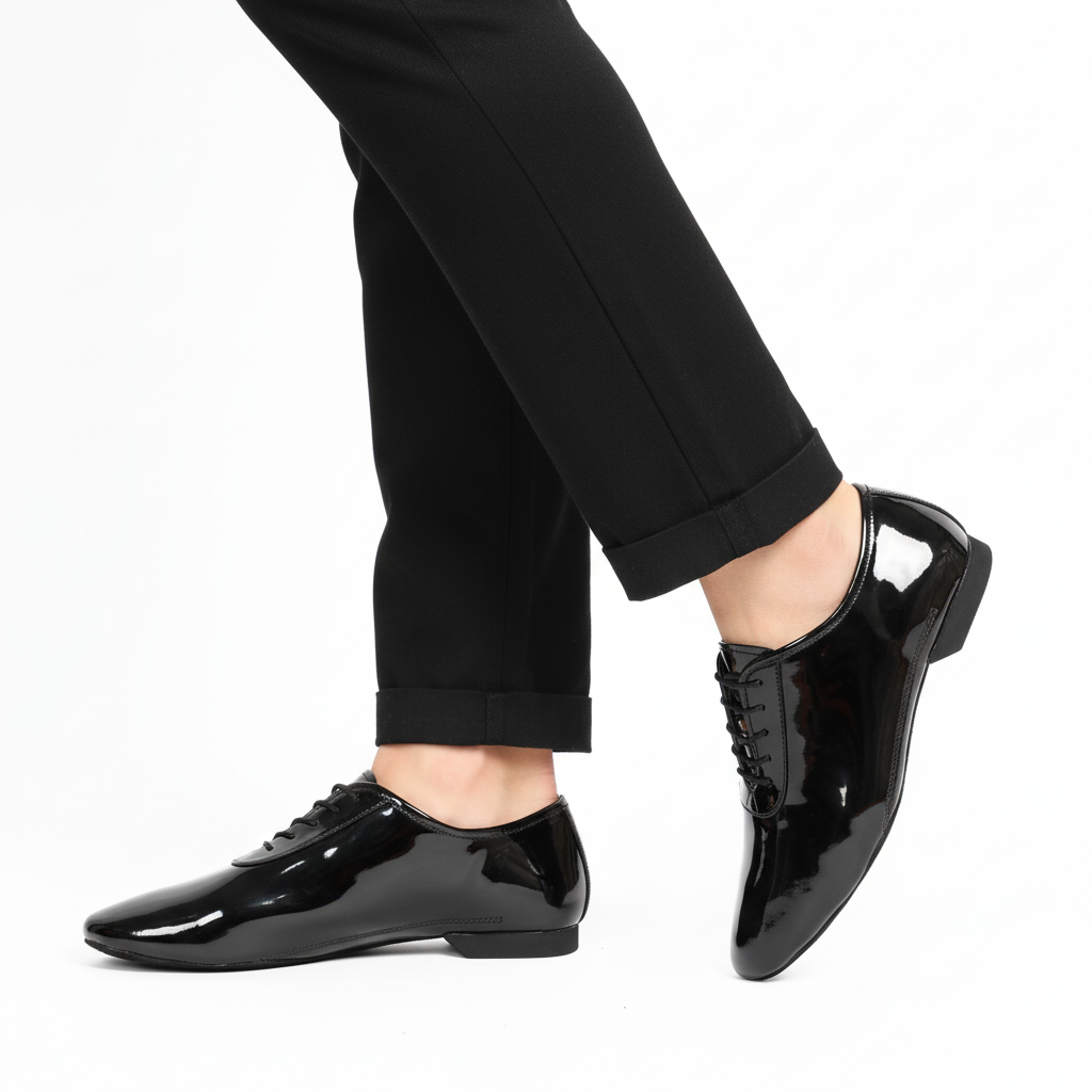Black Glossy Dance Shoes - Jasper | Natya Shoes