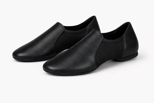 Black Genuine Leather Dance Shoes- AMBER | Natya Shoes Natya Shoes