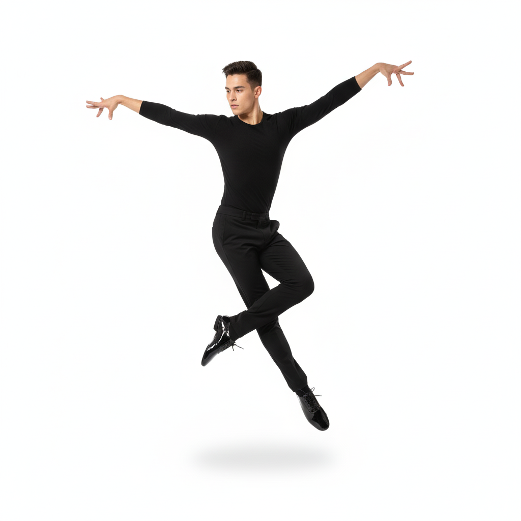 Black Glossy Dance Shoes - Jasper | Natya Shoes