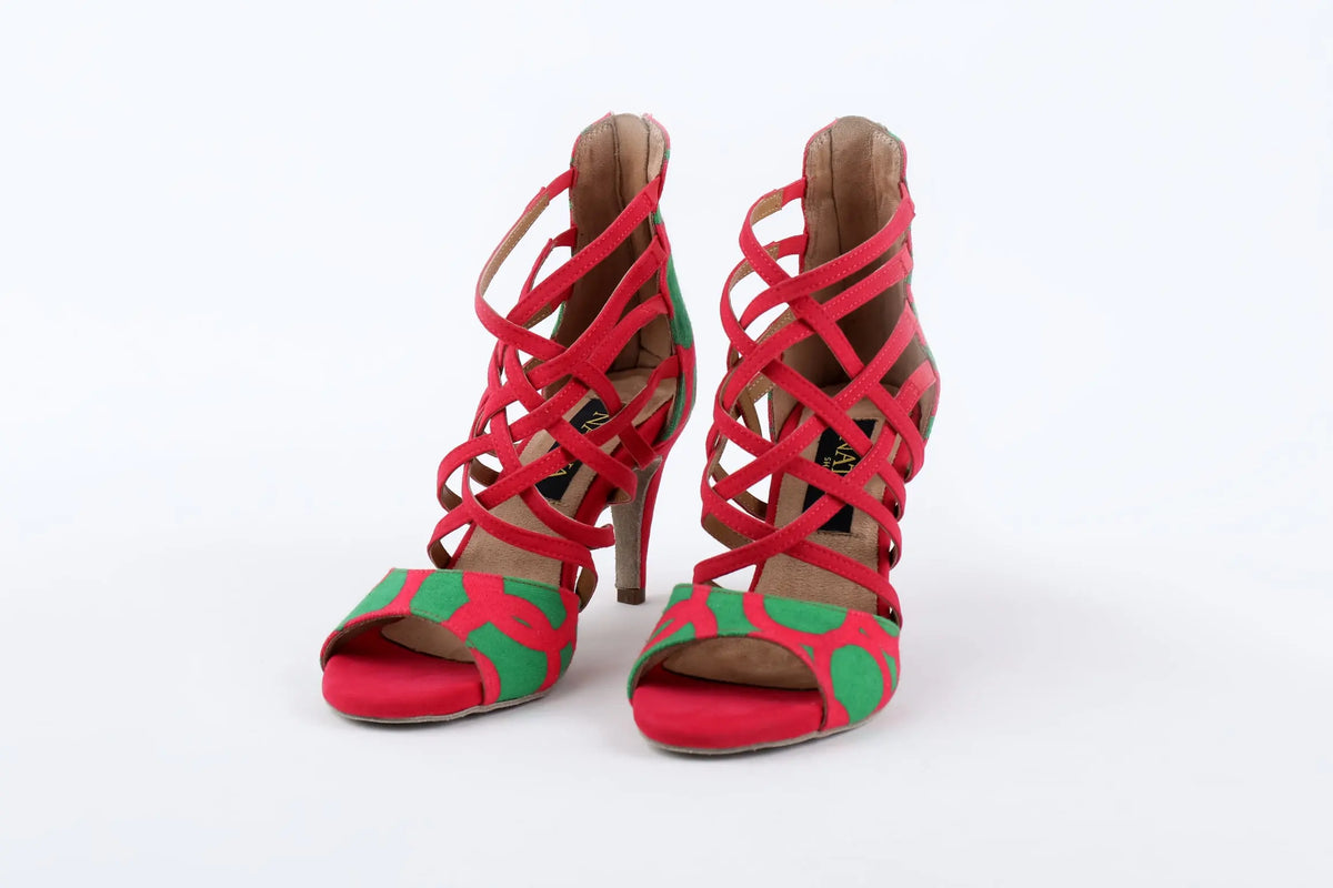 Hot Pink Kizomba Heels - KENYA | Natya Shoes