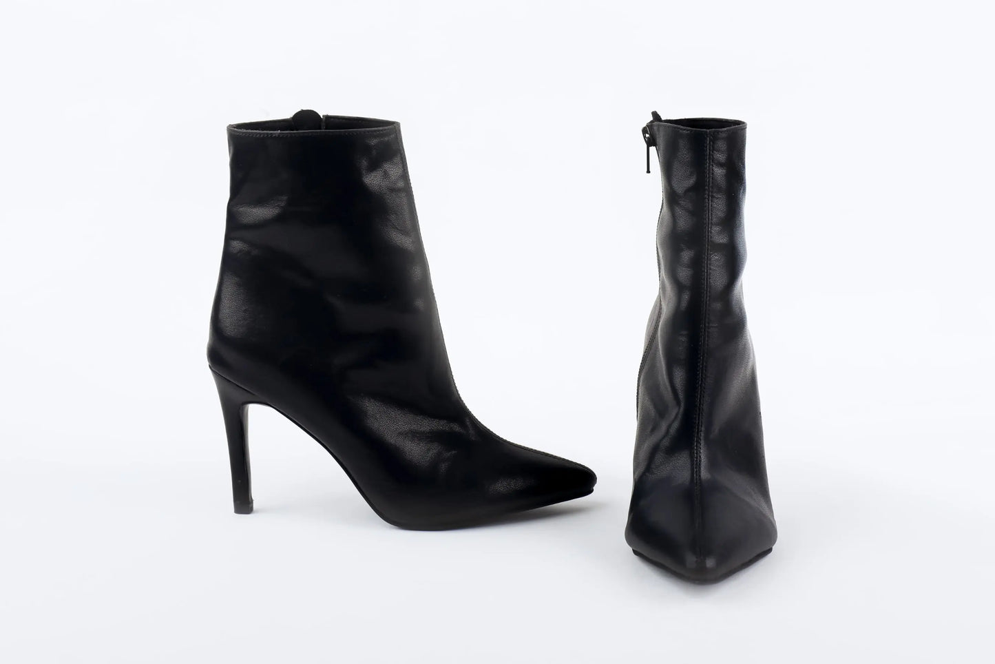 Black Pointed closed Toe Boots - NOVA | Natya Shoes Natya Shoes