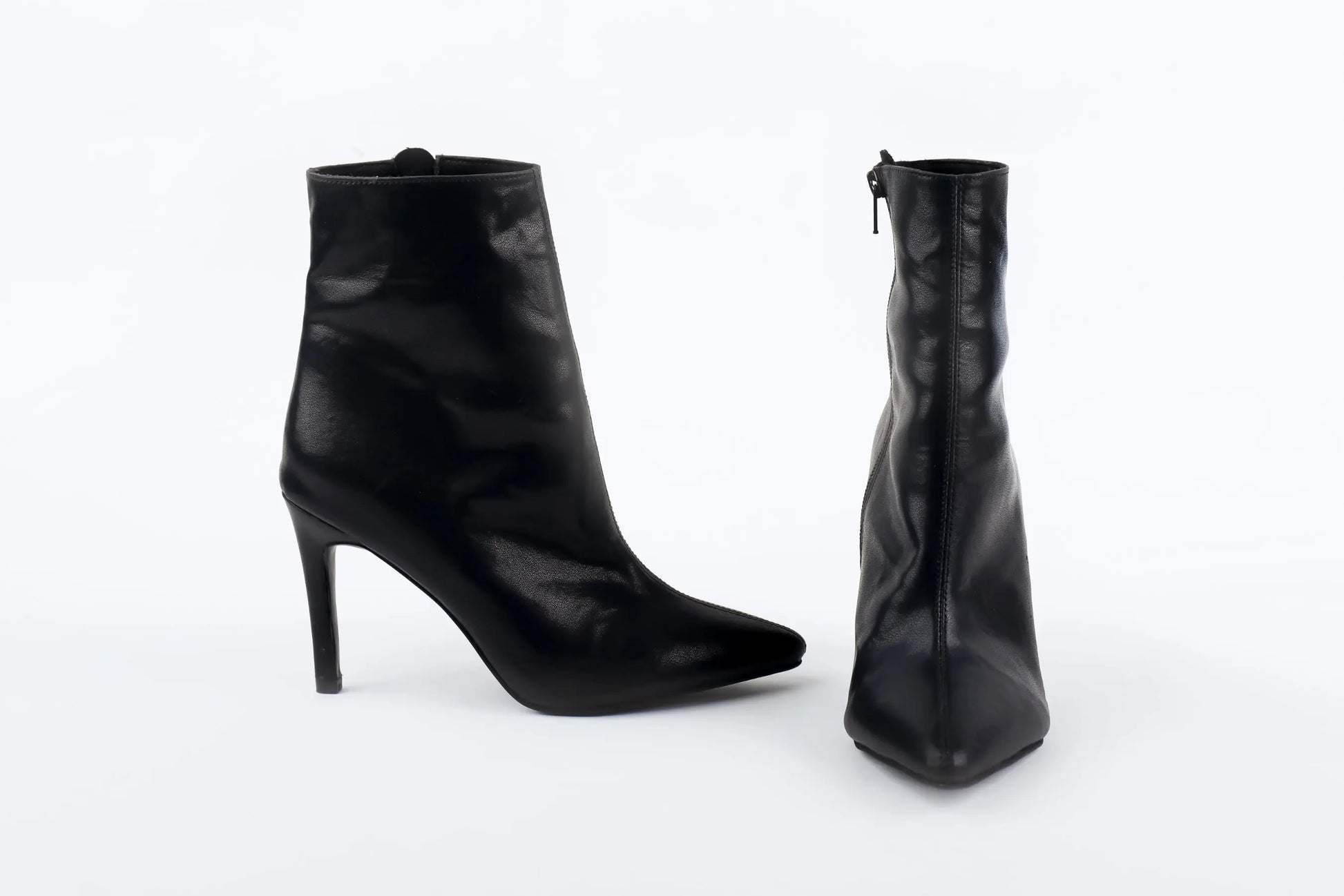 Black Pointed closed Toe Boots - NOVA | Natya Shoes Natya Shoes