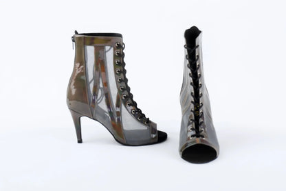 AURA Grey Reflective Ankle Booties – view 4
