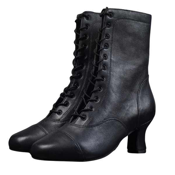 Wild West - Leather Laceup Ankle Character Boots