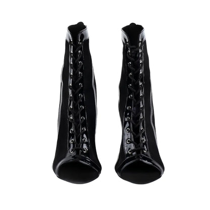TWIST Black Suede Ankle Booties – view 4