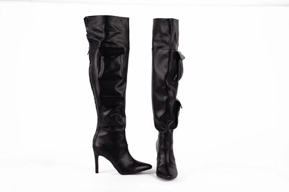 CAROL Pointed Long Boots With Pockets – view 6