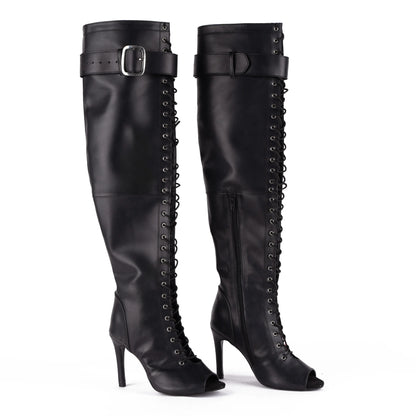 AARYA Open-Toe Over-the-Knee Boots – view 3