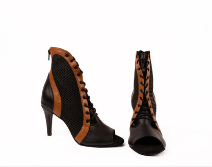 RODEO Two-Tone Mesh Ankle Booties – view 2