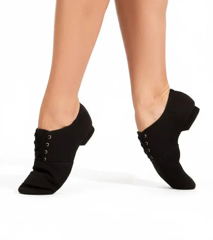 ARIES Black Canvas Jazz Dance Shoes – handmade dance shoes by Natya