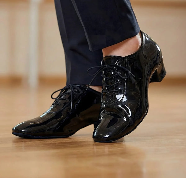 Unisex Black (glossy) Mambo Shoes – BLAZE