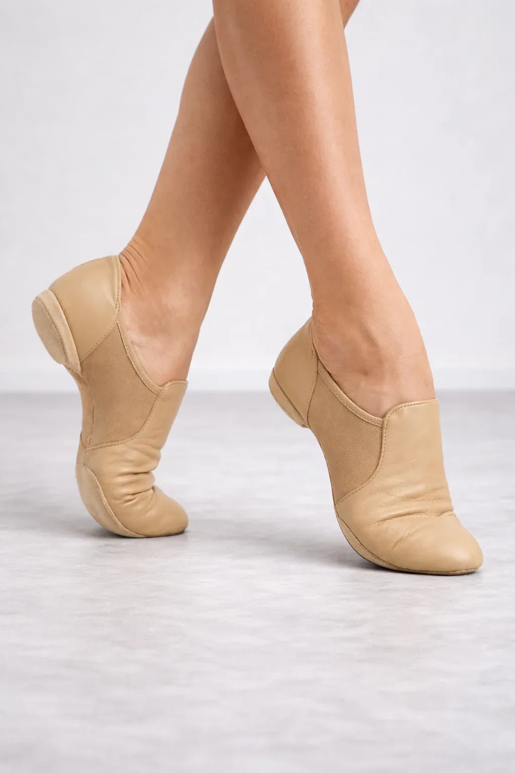 Beige Genuine Leather Dance Shoes- AMBER | Natya Shoes Natya Shoes