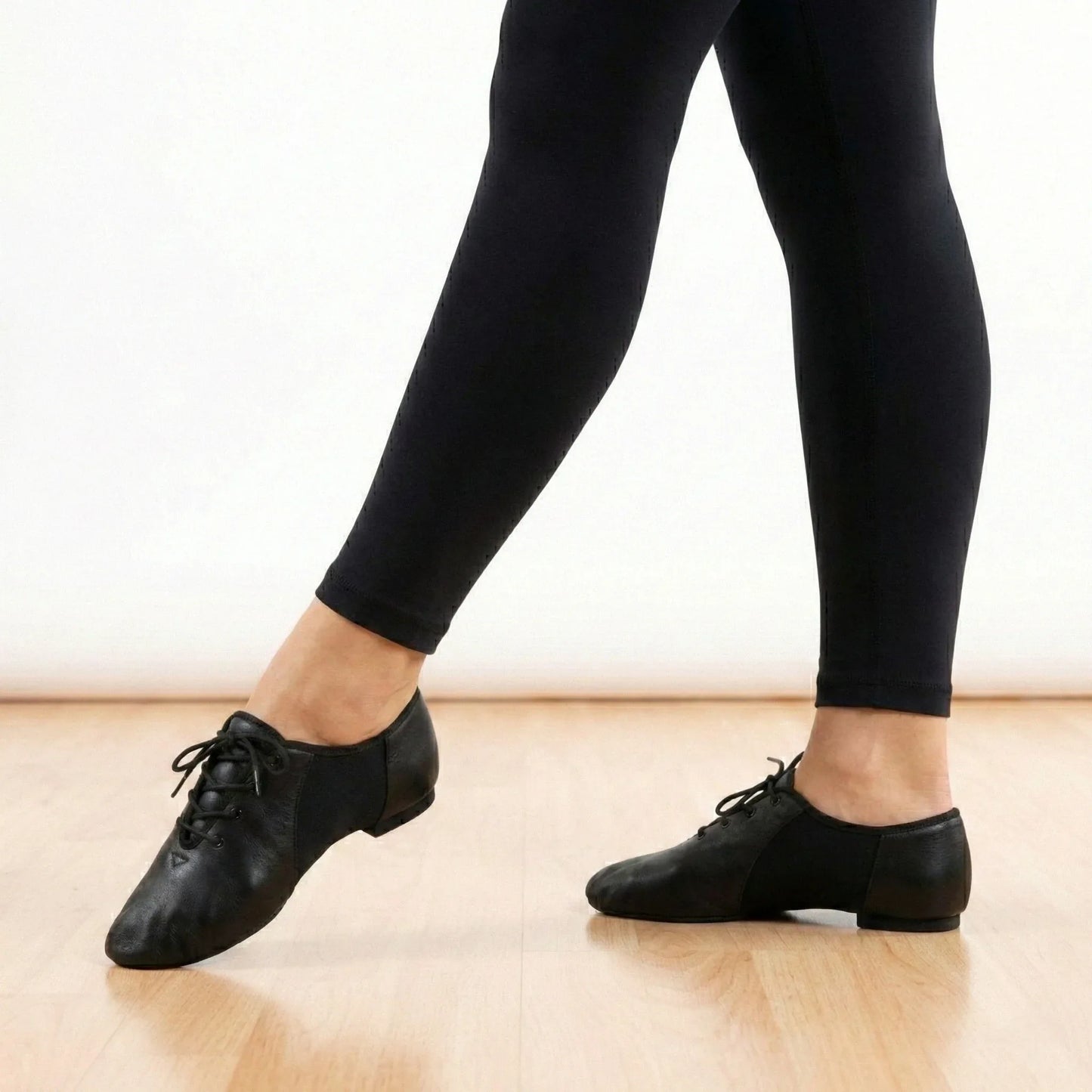 Genuine Leather Black Jazz & Latin Dance Shoes - JADE | Natya Shoes Natya Shoes