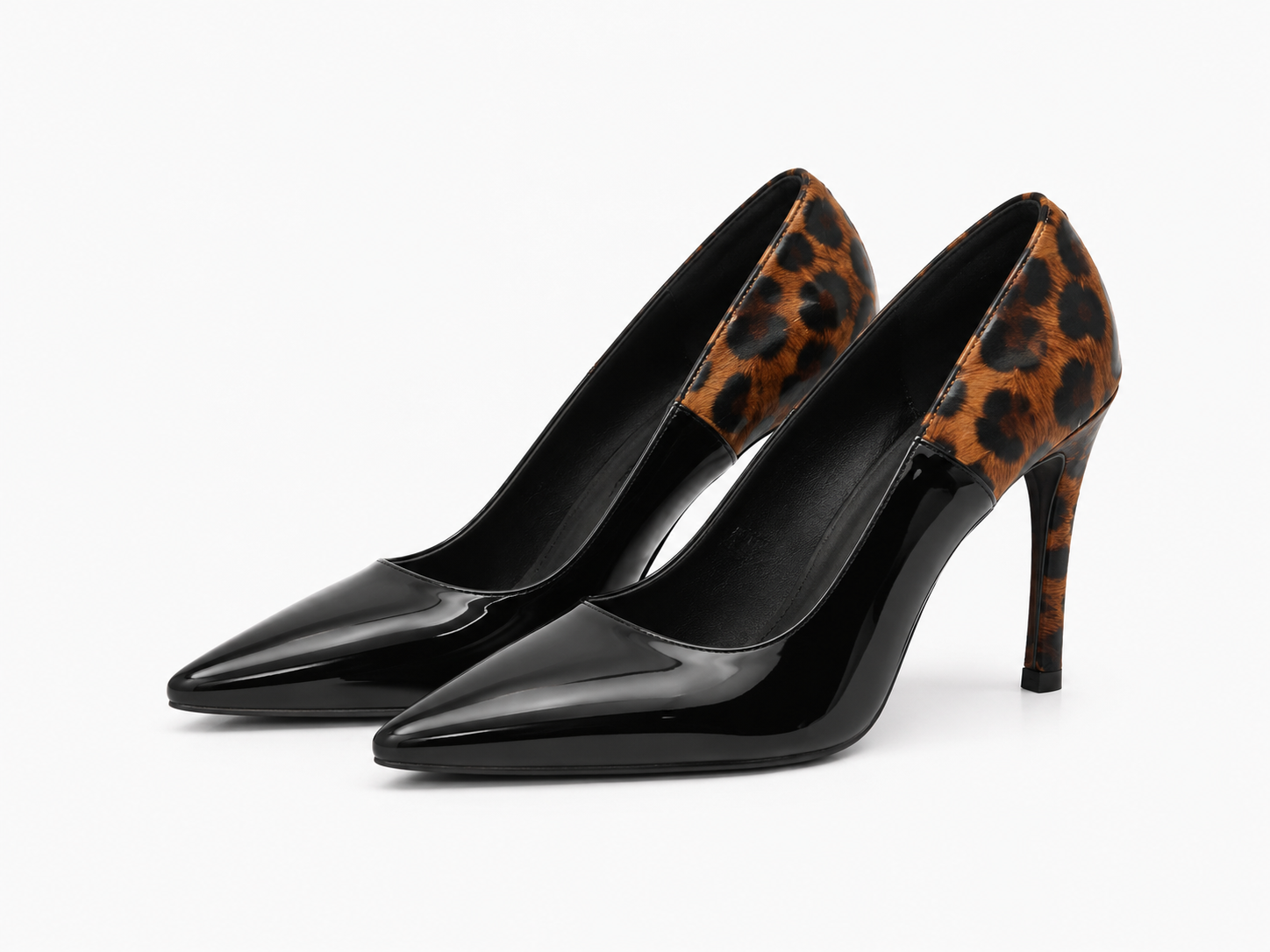Glossy Black High Heel Pumps-  New | Natya Shoes Natya Shoes