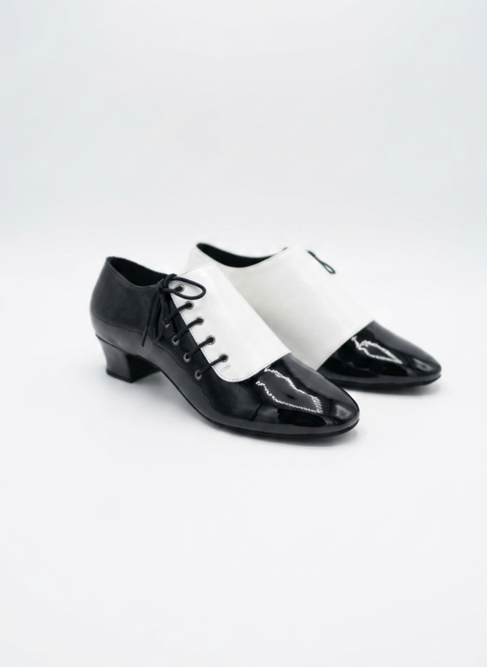 Unisex Black & White Mambo Shoes - DUET | Natya Shoes Natya Shoes