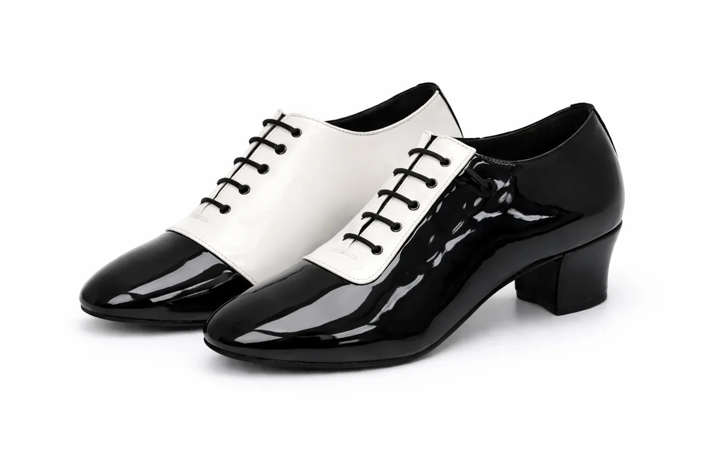 Unisex Black & White Mambo Shoes - DUET | Natya Shoes Natya Shoes