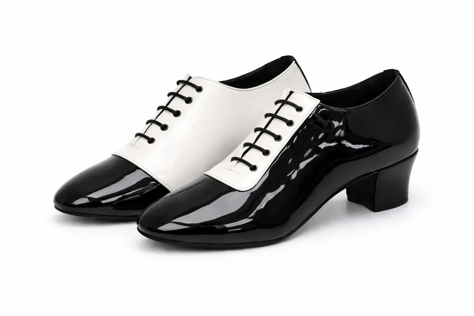 Unisex Black & White Mambo Shoes - DUET | Natya Shoes Natya Shoes